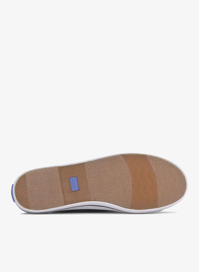 Keds black Keds Women's Kickstart Lace Up Pennant Canvas Casual Sneaker Black for Women | Best Price UAE